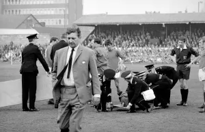 Alec Stock Manager of QPR - April 1968 Walking away from injured player Morgan Alec Stock Manager of QPR - April 1968 Walking away from injured player Morgan