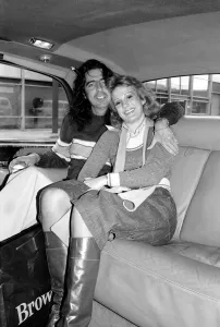 Alice Cooper and his girl friend, Sheryl Goddand, a dancer in his show Alice Cooper and his girl friend, Sheryl Goddand, a dancer in his show