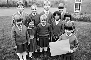 Images Dated 10th November 1987: All 420 pupils at St Patricks RC Primary School, Birkby
