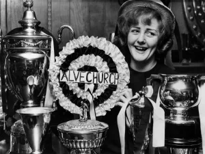 Alvechurch football club supporter Miss Annette Bonnell who has changed the colour of Alvechurch football club supporter Miss Annette Bonnell who has changed the colour of