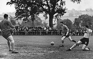 Alvechurch forward Masefield just fails to make contact Alvechurch forward Masefield just fails to make contact