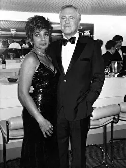 American actor George Peppard with Welsh singer Shirley Bassey. March 1987 American actor George Peppard with Welsh singer Shirley Bassey. March 1987