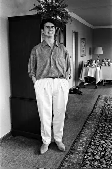 American actor Tom Cruise in his hotel suite on a visit to London American actor Tom Cruise in his hotel suite on a visit to London