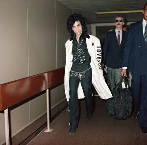 Images Dated 24th July 1988: American pop star Prince at Heathrow Airport. Ahead of his concerts in the UK for his