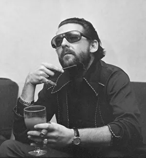 American rock and roll singer and musician Jerry Lee Lewis relaxing in his hotel suite in American rock and roll singer and musician Jerry Lee Lewis relaxing in his hotel suite in