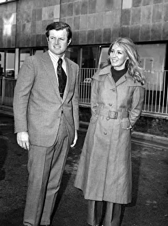 American senator Edward Kennedy pictured with his wife Joan on arrival at Heathrow American senator Edward Kennedy pictured with his wife Joan on arrival at Heathrow