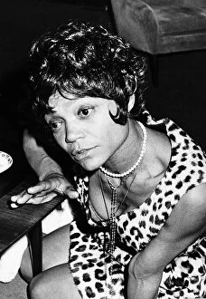 Images Dated 13th March 1970: American singer and actress Eartha Kitt at Heathrow Airport as she arrives in the UK to