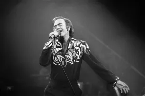 American singer Neil Diamond in concert at the NEC Arena, Birmingham. 8th November 1989 American singer Neil Diamond in concert at the NEC Arena, Birmingham. 8th November 1989
