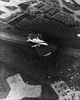 American Space Shuttle Enterprise at Stansted airport London June 1983 American Space Shuttle Enterprise at Stansted airport London June 1983