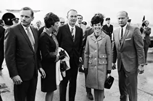 America's three Apollo 11 astronauts seen here shortly after their arrival at America's three Apollo 11 astronauts seen here shortly after their arrival at