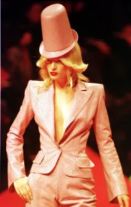 Amy Weston models a Givenchy design in Paris October 1997 during Paris Fashion Week Amy Weston models a Givenchy design in Paris October 1997 during Paris Fashion Week