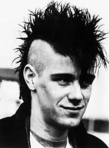 Andrew Askins Geography student from Penrith, April 1983 Mohican haircut punk Andrew Askins Geography student from Penrith, April 1983 Mohican haircut punk