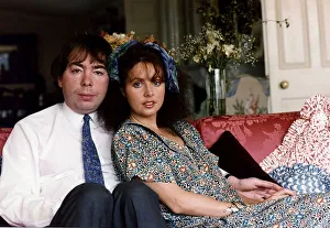 Andrew Lloyd Webber Opera Writer and Composer sitting down with wife Sarah Brightman Andrew Lloyd Webber Opera Writer and Composer sitting down with wife Sarah Brightman