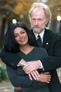 Andrew Loog Oldham former Rolling Stones Manager with wife Esther Farfan November 1998 Andrew Loog Oldham former Rolling Stones Manager with wife Esther Farfan November 1998