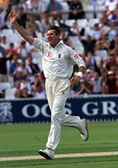 Andy Caddick cricket player of england july 1999 Celebrates after he takes Andy Caddick cricket player of england july 1999 Celebrates after he takes