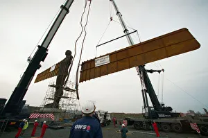 The Angel of the North is erected in Gateshead by staff from Hartlepool Fabrications The Angel of the North is erected in Gateshead by staff from Hartlepool Fabrications