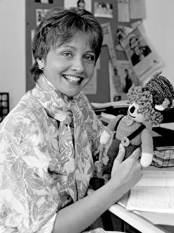 Anne Diamond in dressing room - August 1989 Anne Diamond in dressing room - August 1989