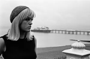 Annie Nightingale at Brighton Palace Pier. 5th September 1965 Annie Nightingale at Brighton Palace Pier. 5th September 1965