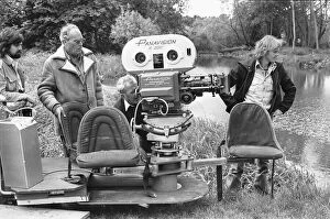 Images Dated 14th June 1976: Anthony B Richmond Cinematographer, (left) Director John Sturges (second left