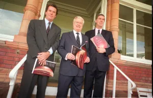 Anthony Wreford Colin Ingleby Mackenzie and Roger Knight L TO R in the Men Only Lords Anthony Wreford Colin Ingleby Mackenzie and Roger Knight L TO R in the Men Only Lords