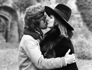 April Ashley, the world's most famous sex-change, kissed the new man in her life April Ashley, the world's most famous sex-change, kissed the new man in her life