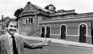 Architect Terry Bracewell shows off the Albany Road toilets blending in with Earlsdon Architect Terry Bracewell shows off the Albany Road toilets blending in with Earlsdon