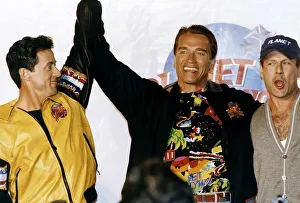 Arnold Schwarzenegger Bodybuilder Actor at the opening of Plant Hollwood in London Arnold Schwarzenegger Bodybuilder Actor at the opening of Plant Hollwood in London