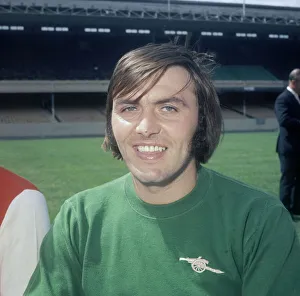 Arsenal goalkeeper Jimmy Rimmer poses for a portrait at a pre season photocall Arsenal goalkeeper Jimmy Rimmer poses for a portrait at a pre season photocall