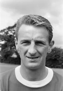 Arsenal report for pre season training and photocall. George Eastham Arsenal report for pre season training and photocall. George Eastham