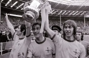 Arsenal team celebrate FA cup final win over Liverpool 1971 as Frank McLintock Arsenal team celebrate FA cup final win over Liverpool 1971 as Frank McLintock