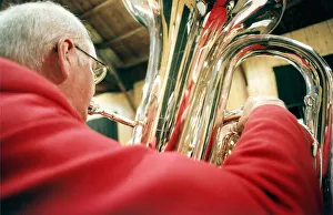 Ashington Colliery Band rehearsin for a competition on February 8, 1996 Ashington Colliery Band rehearsin for a competition on February 8, 1996