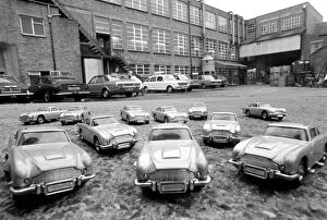 Images Dated 2nd January 1975: Aston Martins toy cars being produced at Corgis Swansea factory