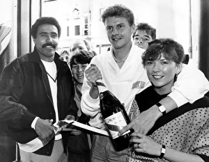 Athlete Steve Cram Daley Thompson officially opens the Breathless boutique Athlete Steve Cram Daley Thompson officially opens the Breathless boutique