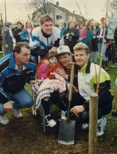 Athlete Steve Cram Pupils and families of Parkway School in West Denton lauch Athlete Steve Cram Pupils and families of Parkway School in West Denton lauch