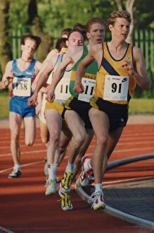 Images Dated 8th June 1994: Athlete Steve Cram Steve Cram leads the pack in an 800 metre Tyneside