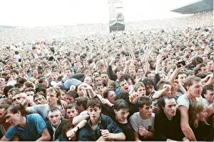 Audience at Roundhay Park Leeds watch Michael Jackson in concert . 29th July 1988 Audience at Roundhay Park Leeds watch Michael Jackson in concert . 29th July 1988