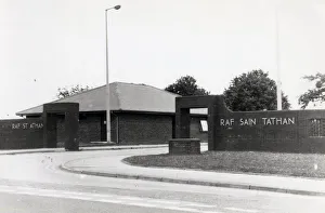 Aviation - RAF St Athan - The entrance to the airbase - 26th August 1993 Aviation - RAF St Athan - The entrance to the airbase - 26th August 1993