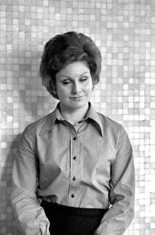 Images Dated 14th February 1975: B. B. C - 2 News Reader Angela Rippon. February 1975 75-00878