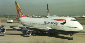 The BA 747 400 aircraft involved in the clear air turbulance flight to Heathrow airport The BA 747 400 aircraft involved in the clear air turbulance flight to Heathrow airport