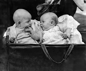 Babies born in blitz Victor and Victoria, twins of Mrs Dorothy Sprot Babies born in blitz Victor and Victoria, twins of Mrs Dorothy Sprot