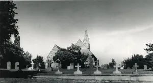 Baginton Church, Coventry where the graves of Polish airmen who died in Second World War Baginton Church, Coventry where the graves of Polish airmen who died in Second World War