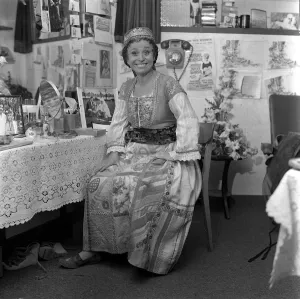 Barbara Windsor, actress takes a break from rehearsal, she is playing the role of Marion Barbara Windsor, actress takes a break from rehearsal, she is playing the role of Marion