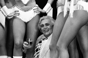 Barry Humphries in character as Sir Les Patterson. 12th November 1987 Barry Humphries in character as Sir Les Patterson. 12th November 1987