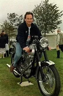 Images Dated 19th September 1998: Barry Sheene September 1998. Former world motorcycle champion sitting on an old