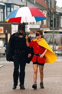 Batman and Robin, alias Lee Davison and Wayne Miller who helped to launch the Cathering Batman and Robin, alias Lee Davison and Wayne Miller who helped to launch the Cathering