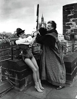 Battling it out at the Castle Keep, Robin Hood, Anne Nolan Battling it out at the Castle Keep, Robin Hood, Anne Nolan