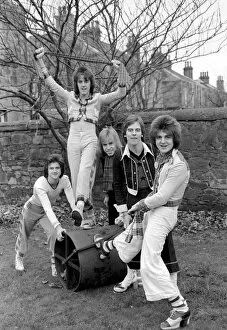 Images Dated 24th September 2007: Bay City Rollers pop group in Edinburgh. February 1975