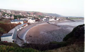 The beach at the village of Pendine - 23rd Jan 1998 The beach at the village of Pendine - 23rd Jan 1998