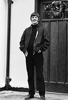 Beatles drummer Ringo Starr outside his home in Weybridge after being served with a writ Beatles drummer Ringo Starr outside his home in Weybridge after being served with a writ