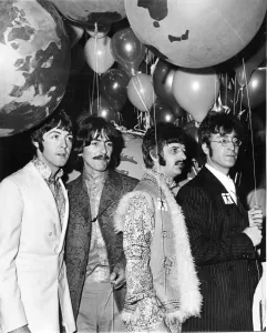 The Beatles meet the press at Abbey Road Studios in London before their appearance The Beatles meet the press at Abbey Road Studios in London before their appearance